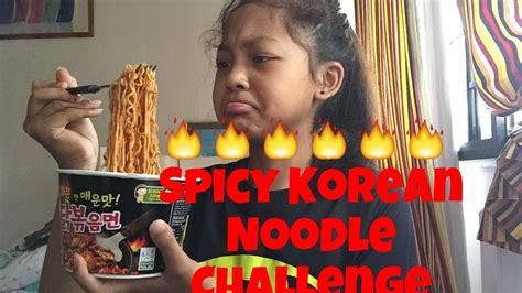 Spicy Korean Noodle Challenge! - YouTube