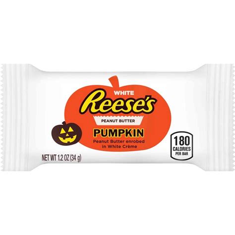 Reese Halloween White Standard Pumpkin 1.2oz. #White, #Halloween, #Reese | Peanut butter pumpkin ...