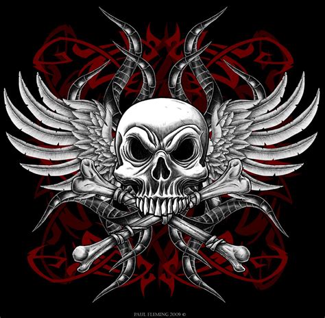 Skull and Cross Bones by Oblivion-design on DeviantArt