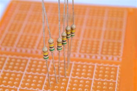 Resistors on Circuit Board of the Electronic Stock Photo - Image of industry, component: 149695950