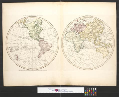 Western Hemisphere or New World [and] Eastern Hemisphere or Old World. - The Portal to Texas History