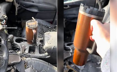 Viral Video: Woman's Tumbler Survives Car Fire, Bottle Company Offers ...