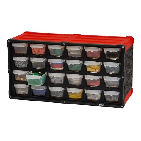 TAFCO Product 24-Compartment Small Parts Organizer, Red-DSOR24SRD - The ...