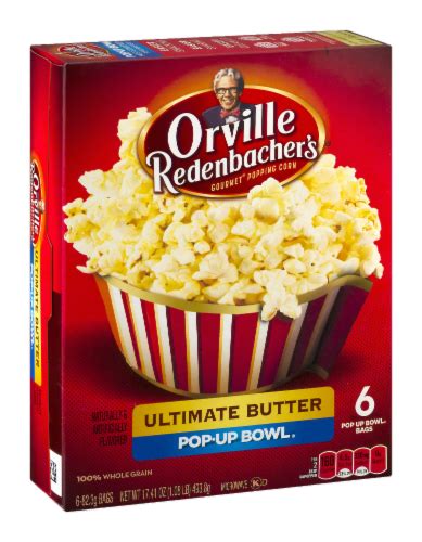 Orville Redenbacher's Ultimate Butter Pop Up Bowl Popcorn, 6 ct / 2.9 ...