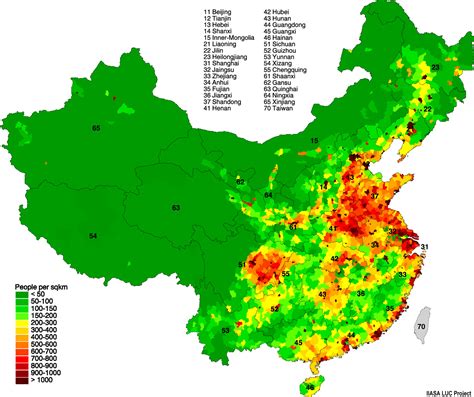 Mapping The Pulse Of China: Understanding Population Density In The 21st Century - Maps ...