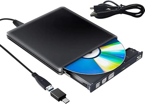 Amazon.com: External Blu Ray CD DVD Drive 3D, USB 3.0 and Type USB C ...