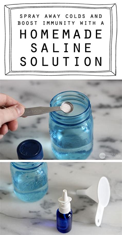 Make your own homemade saline solution - a super simple and effective ...