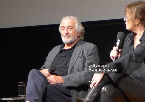 Robert De Niro talks about the movie The Irishman during a Q&A at the... News Photo - Getty Images