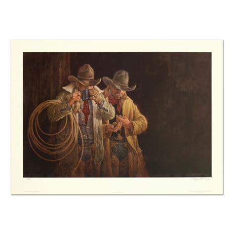 Larry Fanning Signed "5:00 A.M." LE 14x22 Lithograph (PA) | Pristine Auction