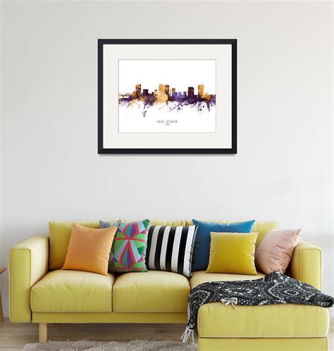 Stunning "Fort Worth Skyline" Artwork For Sale on Fine Art Prints