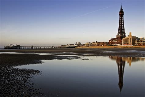 Blackpool Tower Beach Reflection - Ed O'Keeffe Photography