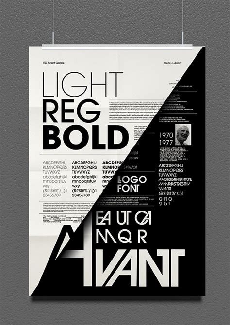 ITC Avant Garde /tribute poster on Behance Poster On, Les Oeuvres ...