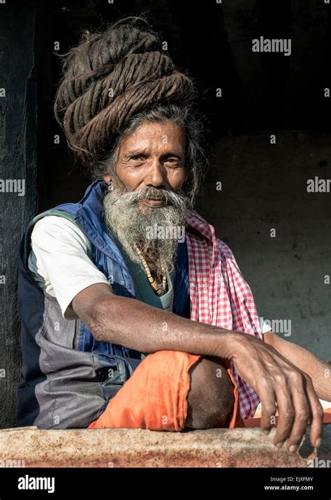 Nepal, Kathmandu, Sadhu, holy man Stock Photo - Alamy