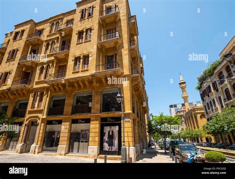 Historic colonial architecture of buildings in Downtown Beirut , Lebanon Stock Photo - Alamy