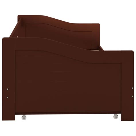 Pull-out Sofa Bed Frame Dark Brown Pinewood 90×200 cm – Home and Garden | All Your Home Interior ...