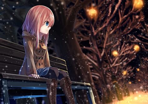 1920x1080px, 1080P free download | Anime Girl Alone, anime, girl, alone, sad, HD wallpaper | Peakpx