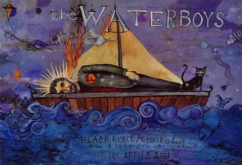 The Waterboys Vintage Concert Poster from Fillmore Auditorium, Apr 3 ...