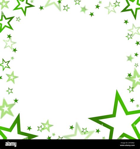 eps vector file with stars colored green for christmas advertising in quadratic style Stock ...