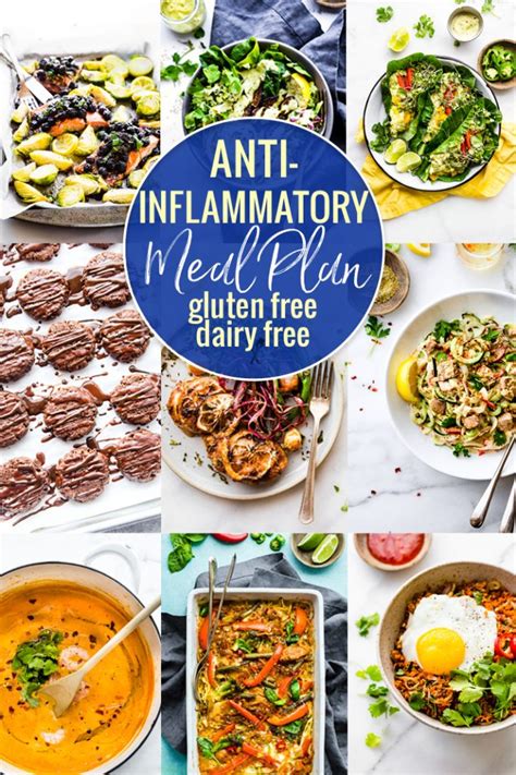 Anti-Inflammatory Meal Plan (Gluten and Dairy Free Recipes)