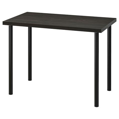 LINNMON ADILS Desk, Dark Grey/white, 100x60 Cm IKEA | atelier-yuwa.ciao.jp