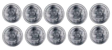 India 75th year of independence 1 Rupee Used 10 Coins (Year 2023)– Banknotecoinstamp