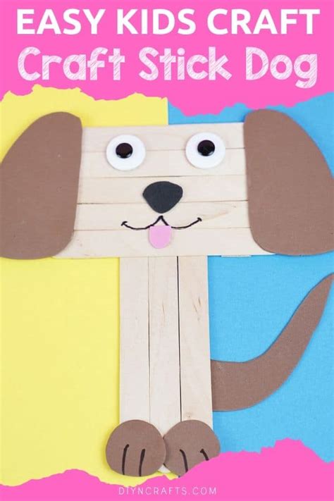 How to Make a Cute Craft Stick Puppy (With Video) - DIY & Crafts