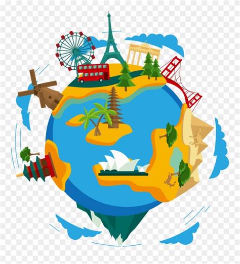 Travel Around The World Png Clipart (#265026) is a creative clipart. Download the transparent ...