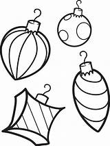 Printable Christmas Ornaments Coloring Page For Kids  sketch template