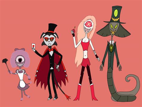 Hazbin Hotel Character Redesign Lineup 2 by TimBurton01 on DeviantArt