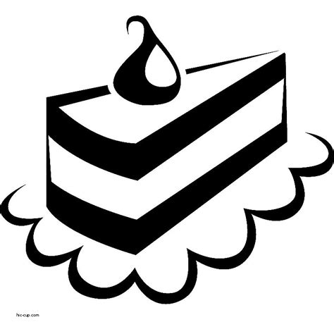 Birthday Cake Black And White Clipart | Free download on ClipArtMag