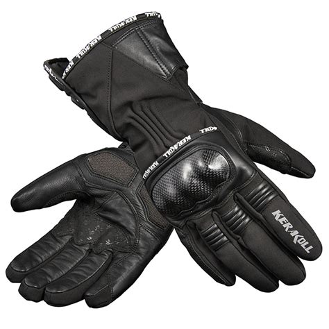 KEMIMOTO Motorcycle Winter Gloves Leather Moto Racing Full Finger ...