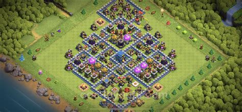 Farming Base TH12 with Link, Anti 2 Stars, Anti Air / Electro Dragon ...