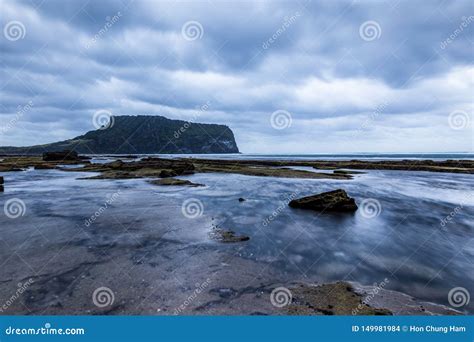 Seongsan Ilchulbong Beautiful Volcano Island Rises from the Sea in the ...