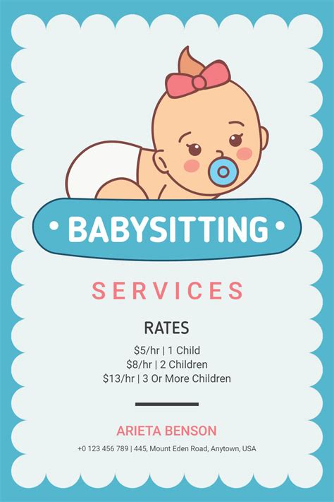 Creative Babysitting Flyer Ideas & Examples - PhotoADKing