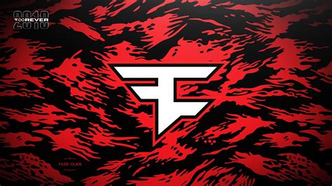 Wallpaper : Faze Clan, red, black, dark, digital art, abstract, logo, video games, print, tiger ...