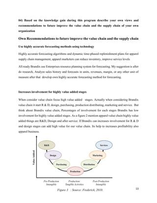 Supply chain management brandix supply chain | PDF