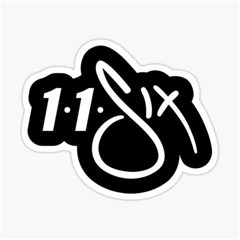 "116 Logo White on Black" Sticker by JesseHufstetler | Redbubble