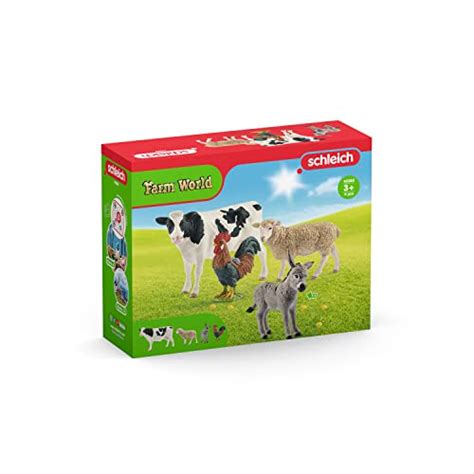 Schleich Farm Animal Toys and Playsets - Farm World 4 Piece Starter Set ...