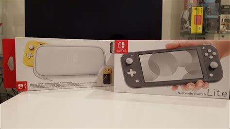 Nintendo Switch Lite Grey Unboxing + Lite Case - YouTube