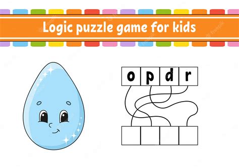 Premium Vector | Logic puzzle game.