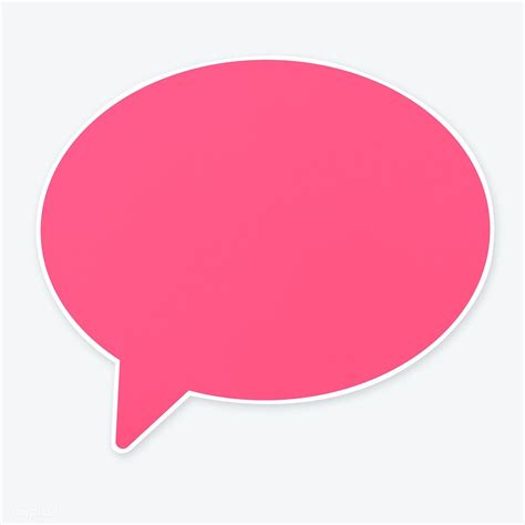 Pink speech bubble icon isolated | free image by rawpixel.com | Banner ...