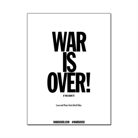 War is Over Poster – John Lennon Official Store