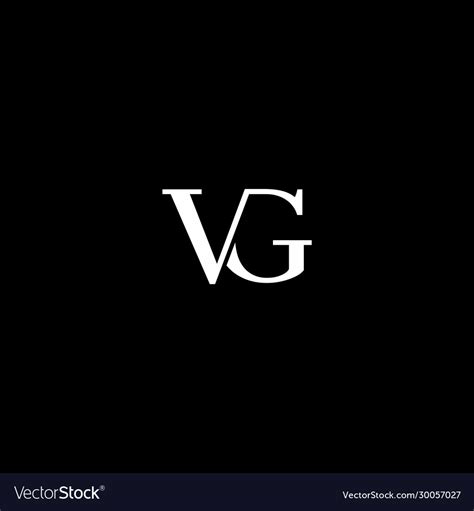 Vg logo Royalty Free Vector Image - VectorStock