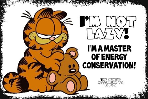 Lol / "energy conservation" / garfield quotes / www.facebook.com/worldaccordingtolupus Garfield ...