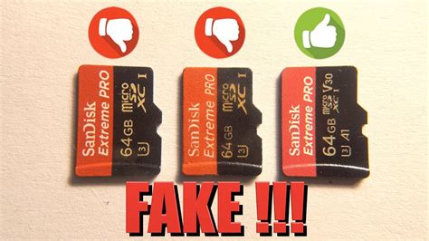 Fake SanDisk micro SD card - How to recognize it - YouTube