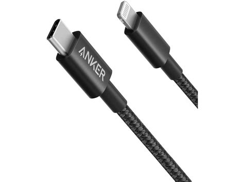 Anker iPhone 12 Charger Cable, New Nylon USB-C to Lightning Charging Cord for [3.3 ft MFi ...