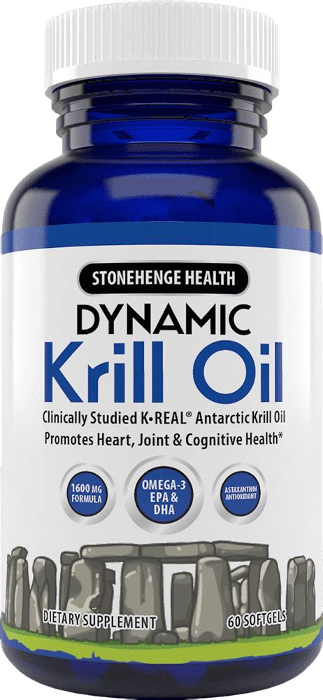 Stonehenge Health Krill Oil Supplements, 1600 mg Gels, 60 Count ...