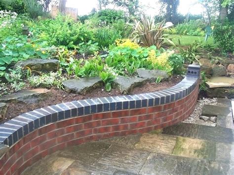 Image result for raised bed garden brick | Brick garden, Raised garden, Garden retaining wall