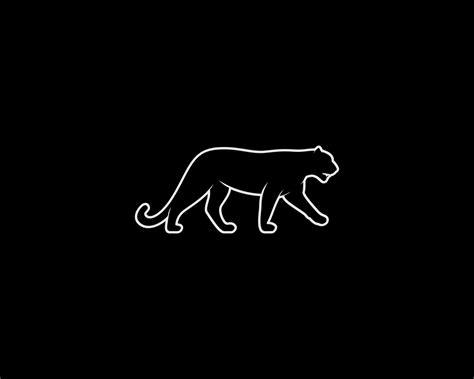 jaguar outline vector silhouette 11950660 Vector Art at Vecteezy