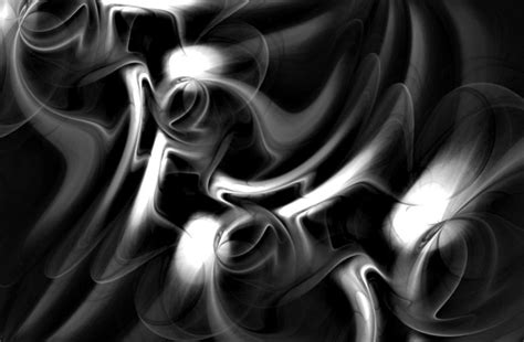 Black and White Fractal 080810A Digital Art by David Lane - Fine Art ...